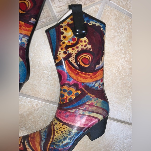 NATURE BREEZE western style RAINBOOTS women’s size 6 - Picture 7 of 10